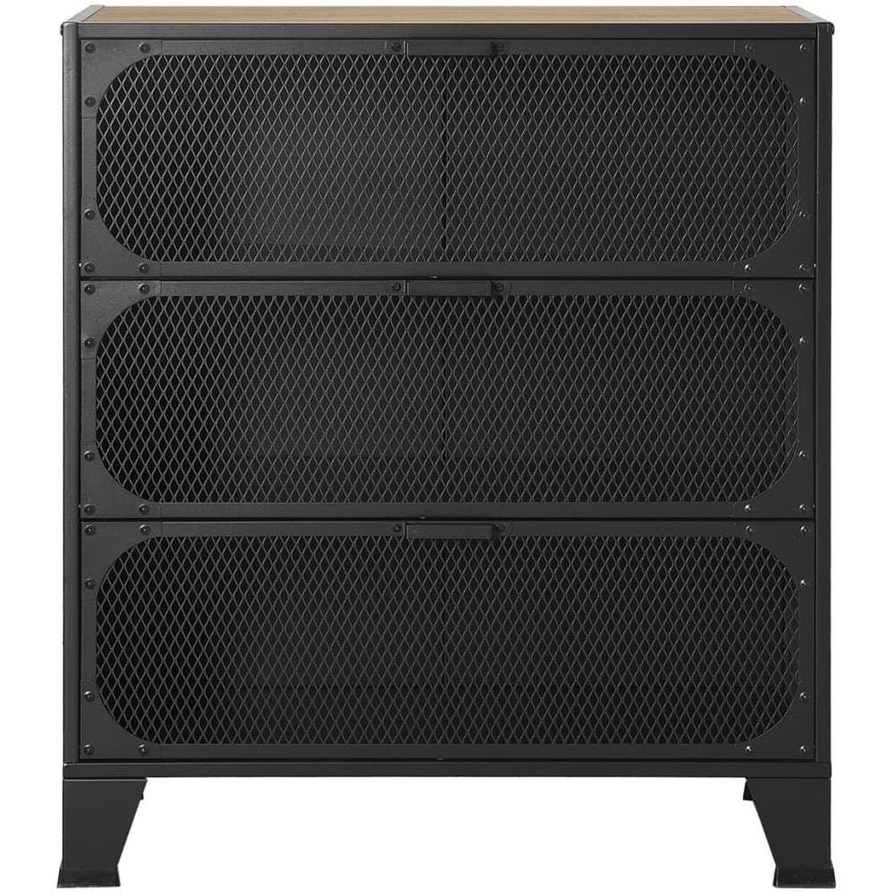 Armadietti 2 Pz Marrone Rustico 72x36x82 Cm Metallo E Mdf - Foto 9