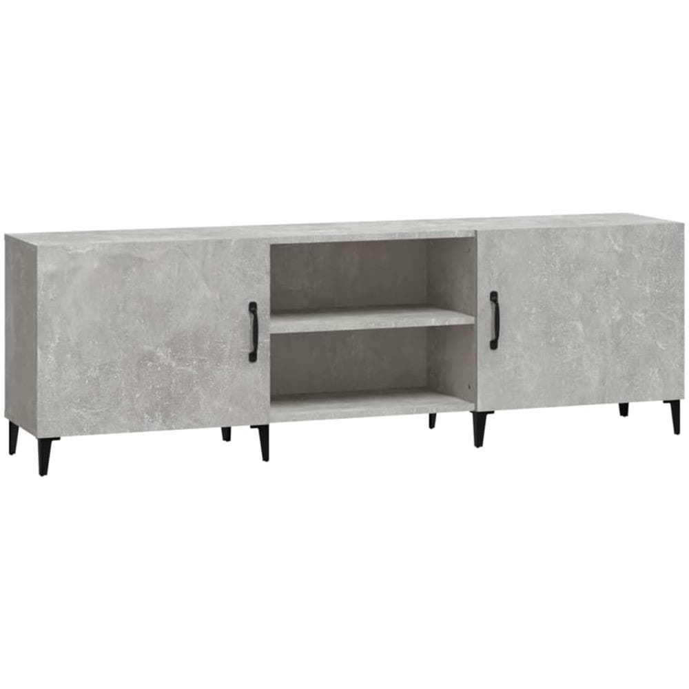 Mobile Porta Tv Grigio Cemento 150x30x50cm In Legno Multistrato - Foto 2