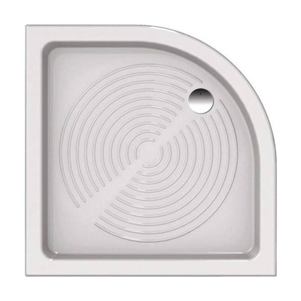Piatto Doccia In Acrilico Iniettato Extra Strong *** Misura : L90 X P90 X H10 Cm Semicircolare - Foto 1