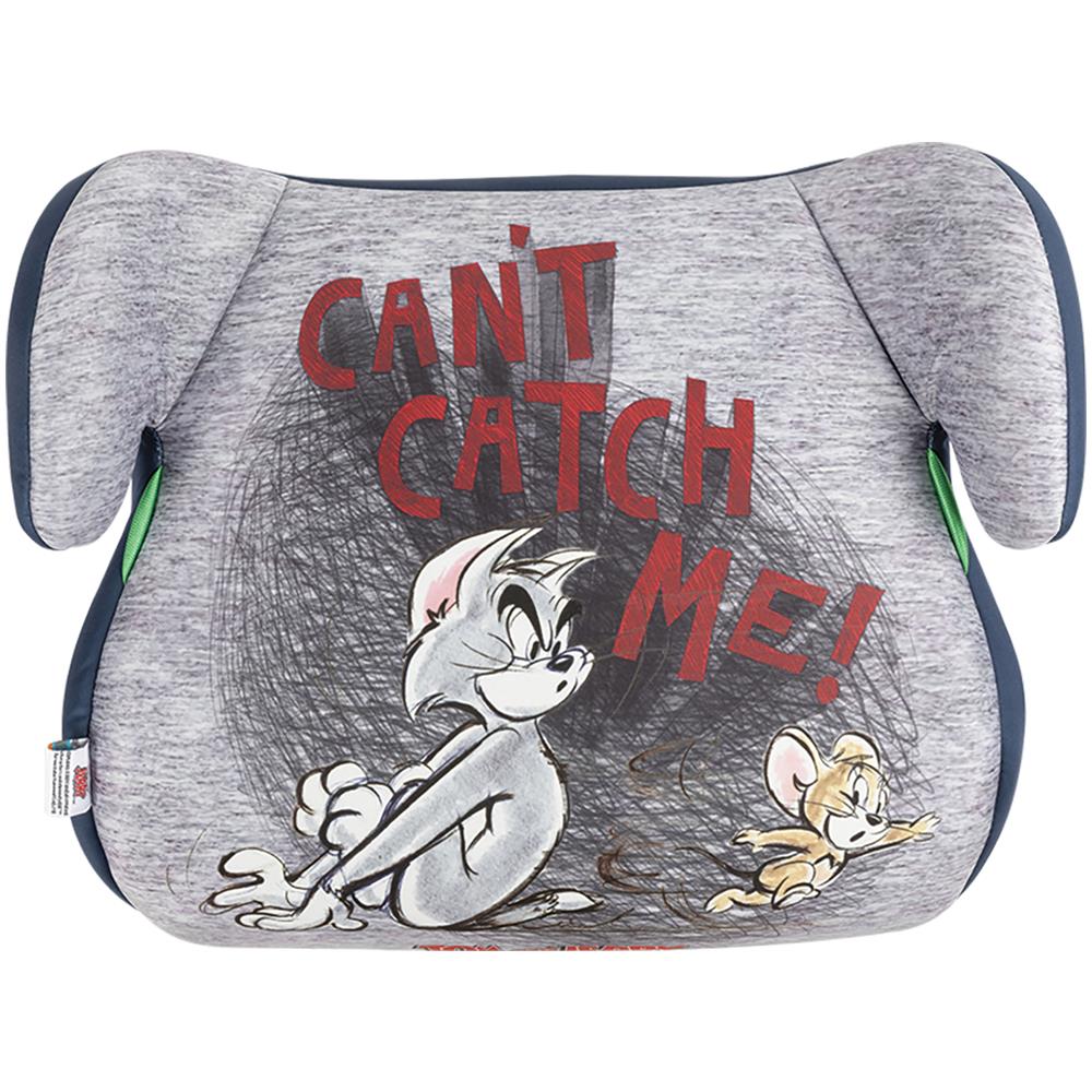 Warner Bros Seggiolino Alzabimbo Auto Tom & Gerry Per La Sicurezza Dei Bambini Con Altezza Da 125 A 150 Cm Con Grafiche Dei Simpatici Tom & Gerry Su Fondo Grigio - Foto 1
