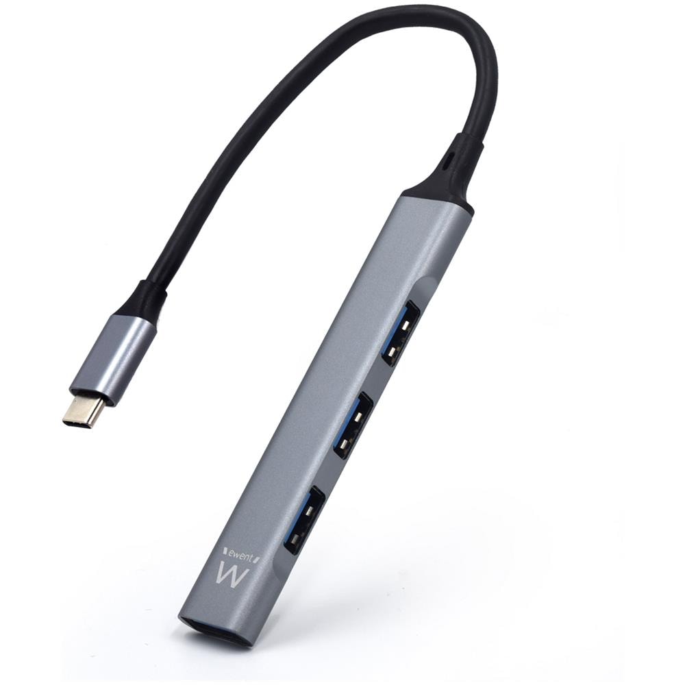 EW1145 hub di interfaccia USB 3.2 Gen 1 (3.1 Gen 1) Type-C 5000 Mbit /s Grigio, Argento - Foto 1
