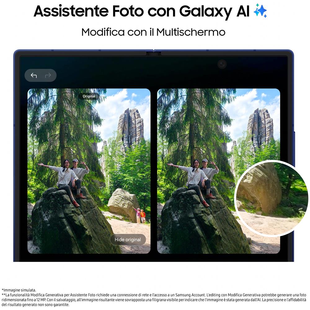 Galaxy Z Fold7 AI 5G 512GB 12GB Ram Display 6,5" / 8" Main Camera 200MP USB Type-C DualSim: nano + eSim Android 16 Snapdragon 8 Gen3 4400mAh Silver Shadow - Foto 8