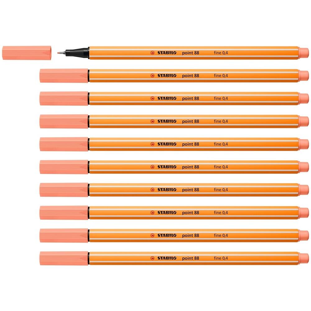 point 88 - Fineliner - Confezione da 10 - Albicocca - Foto 1