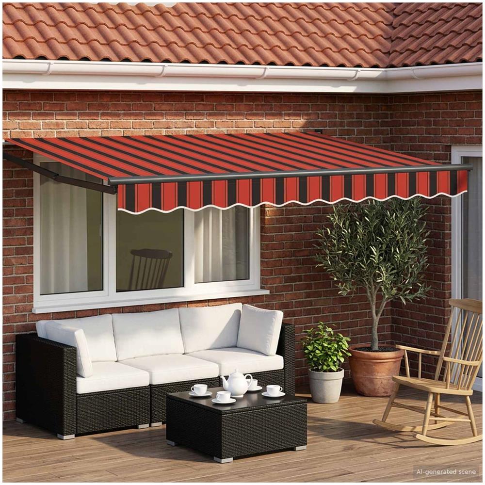 Tenda retrattile manuale con LED 3,5 x 2,5 m - Foto 2