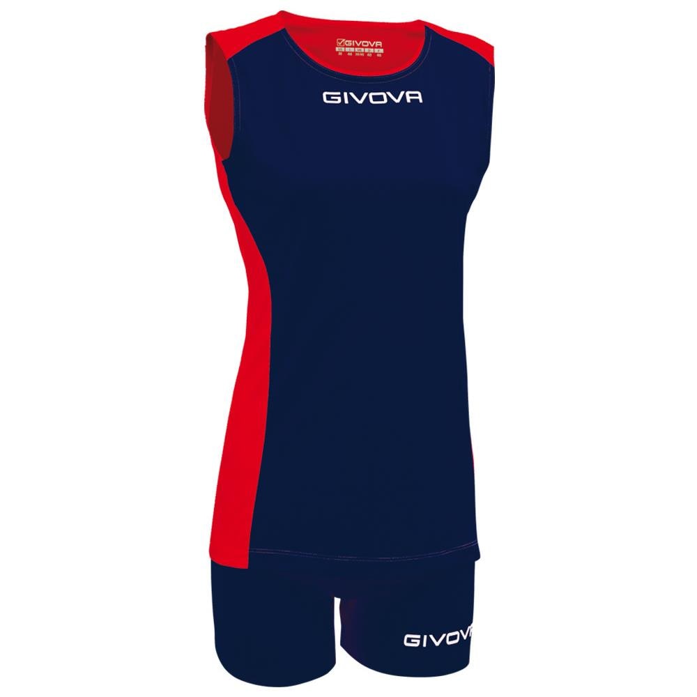 Kit Volley Piper - Completo Per La Pallavolo Di Maglia Smanicata E Pantaloncino Di Colore Blu / rosso Taglia Xl - Foto 1