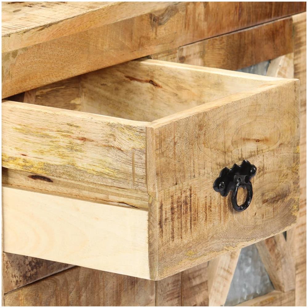 Credenza 60x30x76 Cm In Legno Massello Di Mango - Foto 2