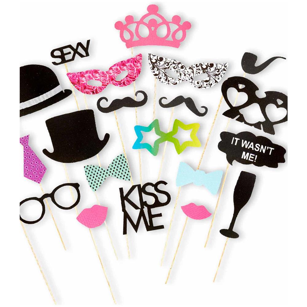 Kit Photobooth 20 Accessori Matrimonio - Foto 1