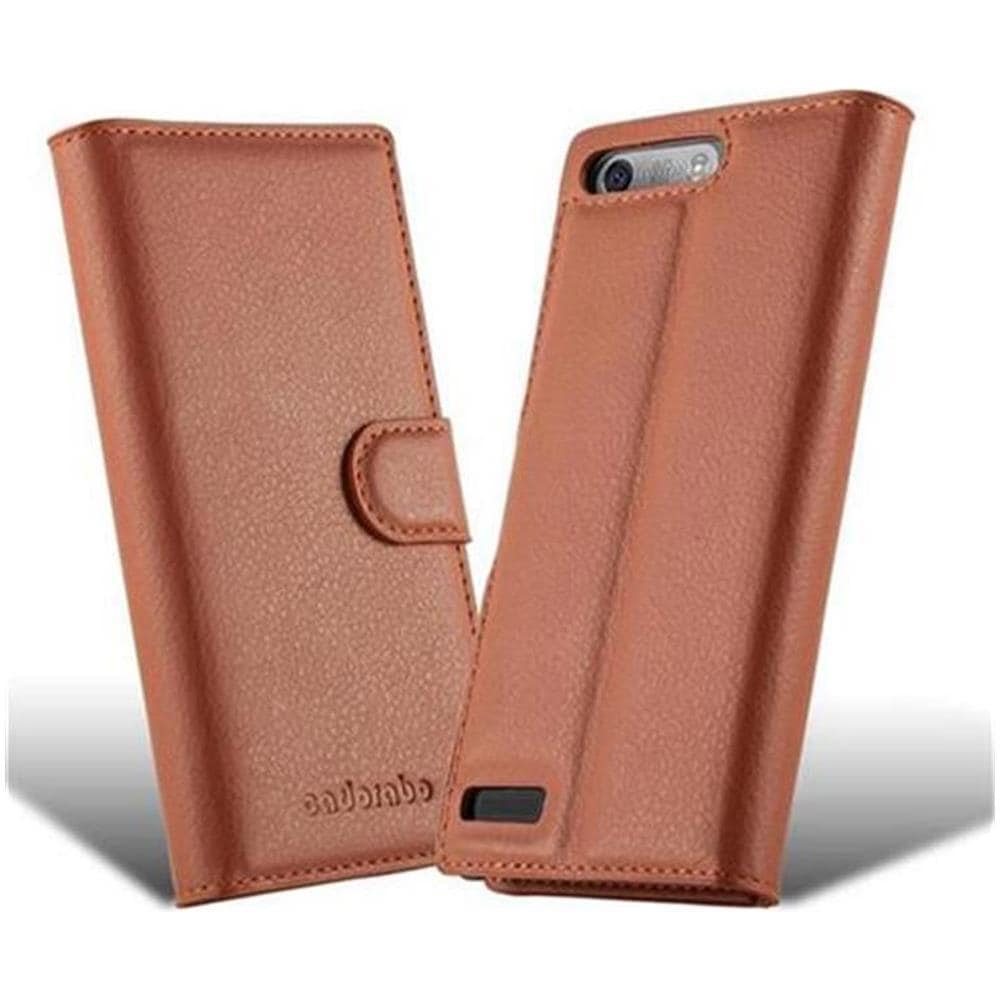 Custodia Compatibile Con Huawei Ascend G6 In Marrone Pastello - Coperchio Protettiva Con Chiusura Magnetica, Funzione Stand E Tasca Per Le Carte - Foto 5