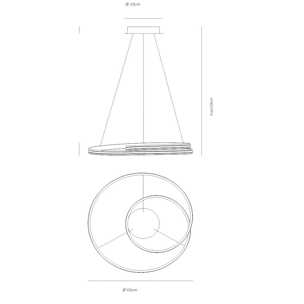 Sospensione Chocker 40w Led, 3000k, 2500lm - Foto 2