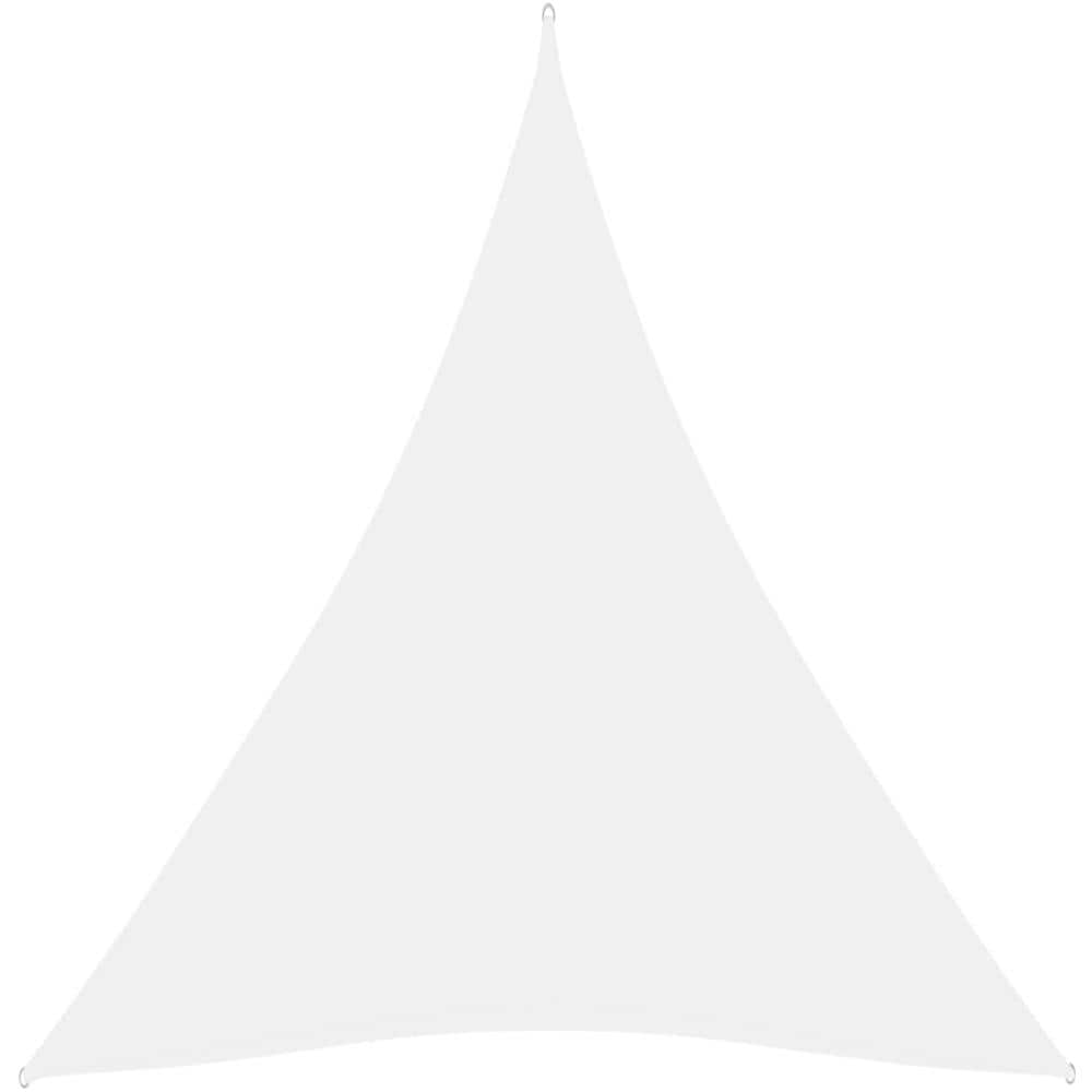 Parasole a Vela Oxford Triangolare 5x7x7 m Bianco - Foto 1