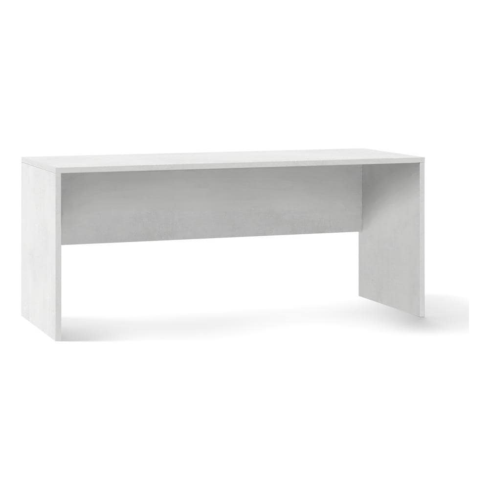 Scrivania Moderna In Legno Bianco Ossido 180x69x H76 Cm - Foto 1