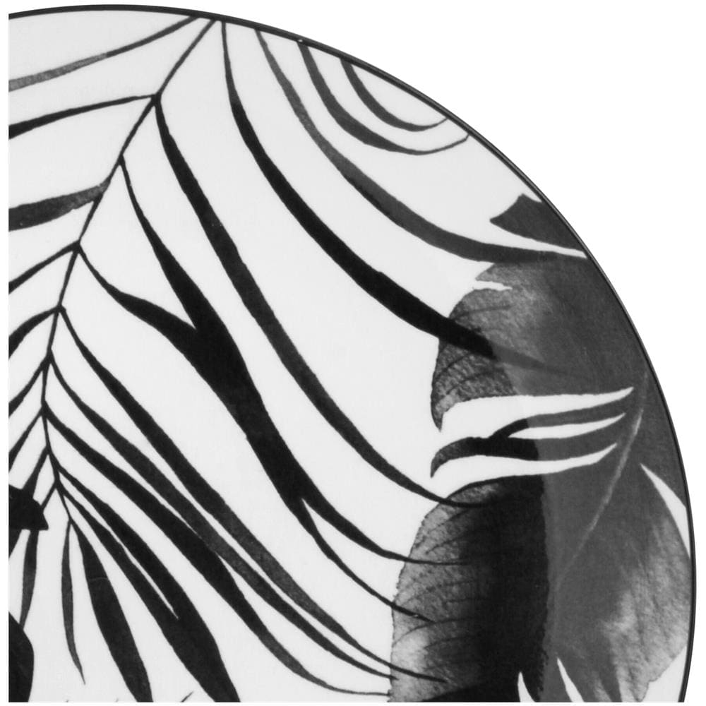 Servizio 18 Piatti Palme Nere Nero - Foto 2