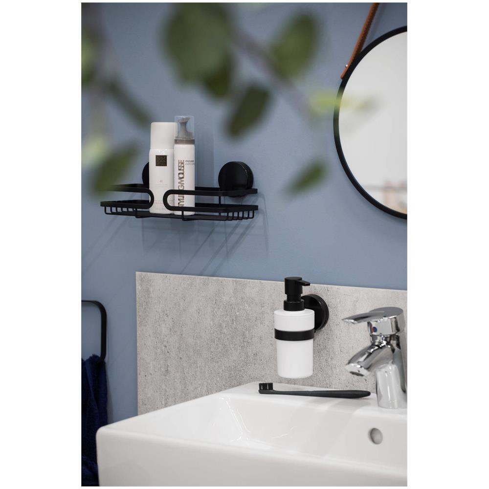 Mensola Doccia Pavia Static-loc, Nero, - Foto 6