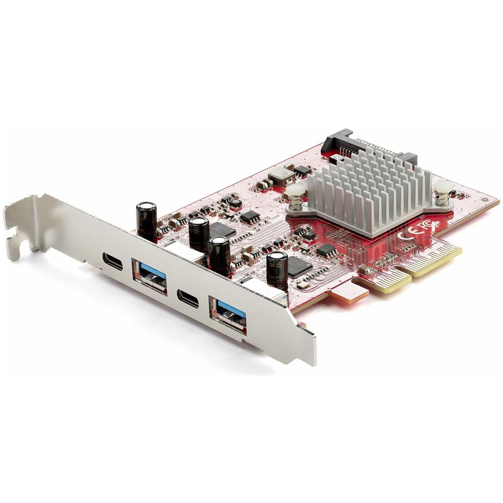 Startech.com Scheda Pci Express Usb A 4 Porte - Scheda Di Espansione Pcie Usb 10gbps Con 2 Controller - 2 Porte Usb-c E - Foto 1