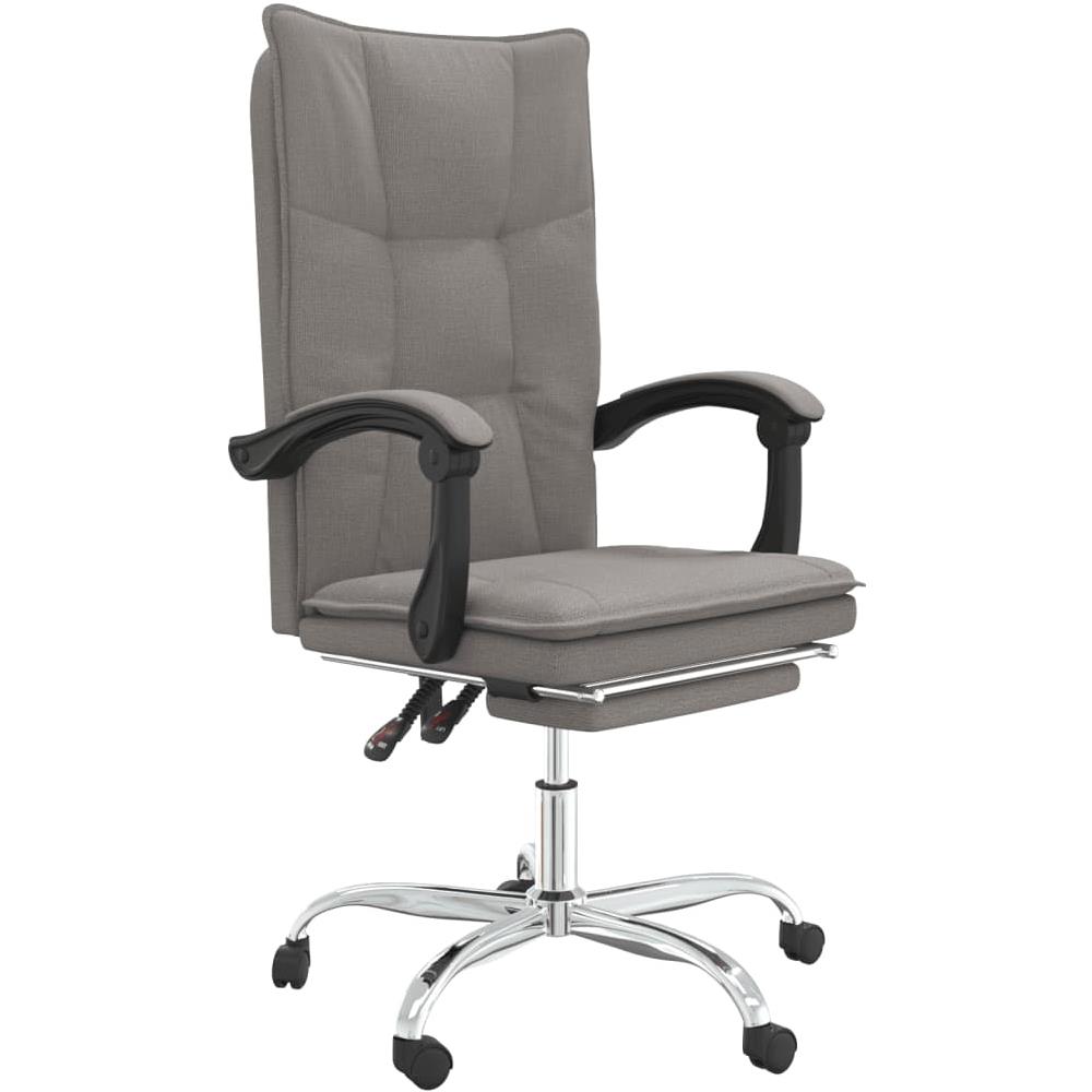 Poltrona Da Ufficio Reclinabile Tortora In Tessuto - Foto 2