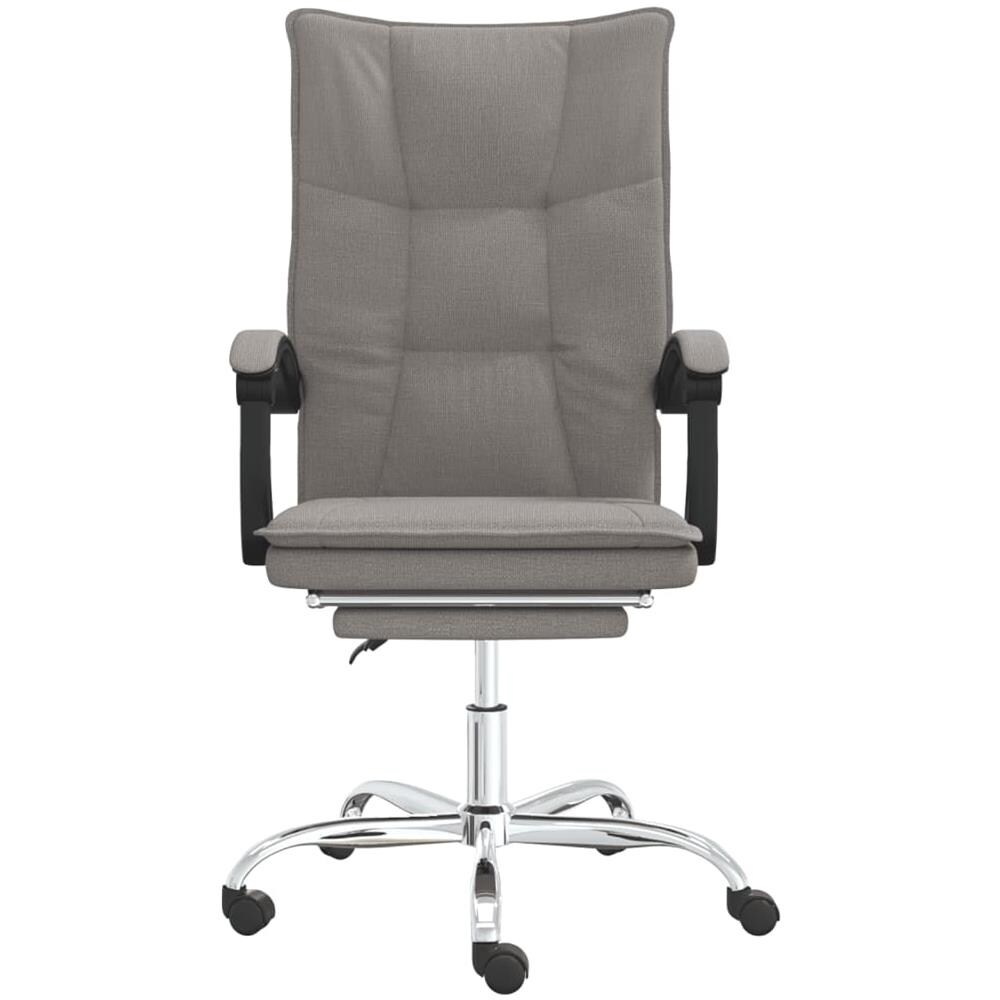 Poltrona Da Ufficio Reclinabile Tortora In Tessuto - Foto 3