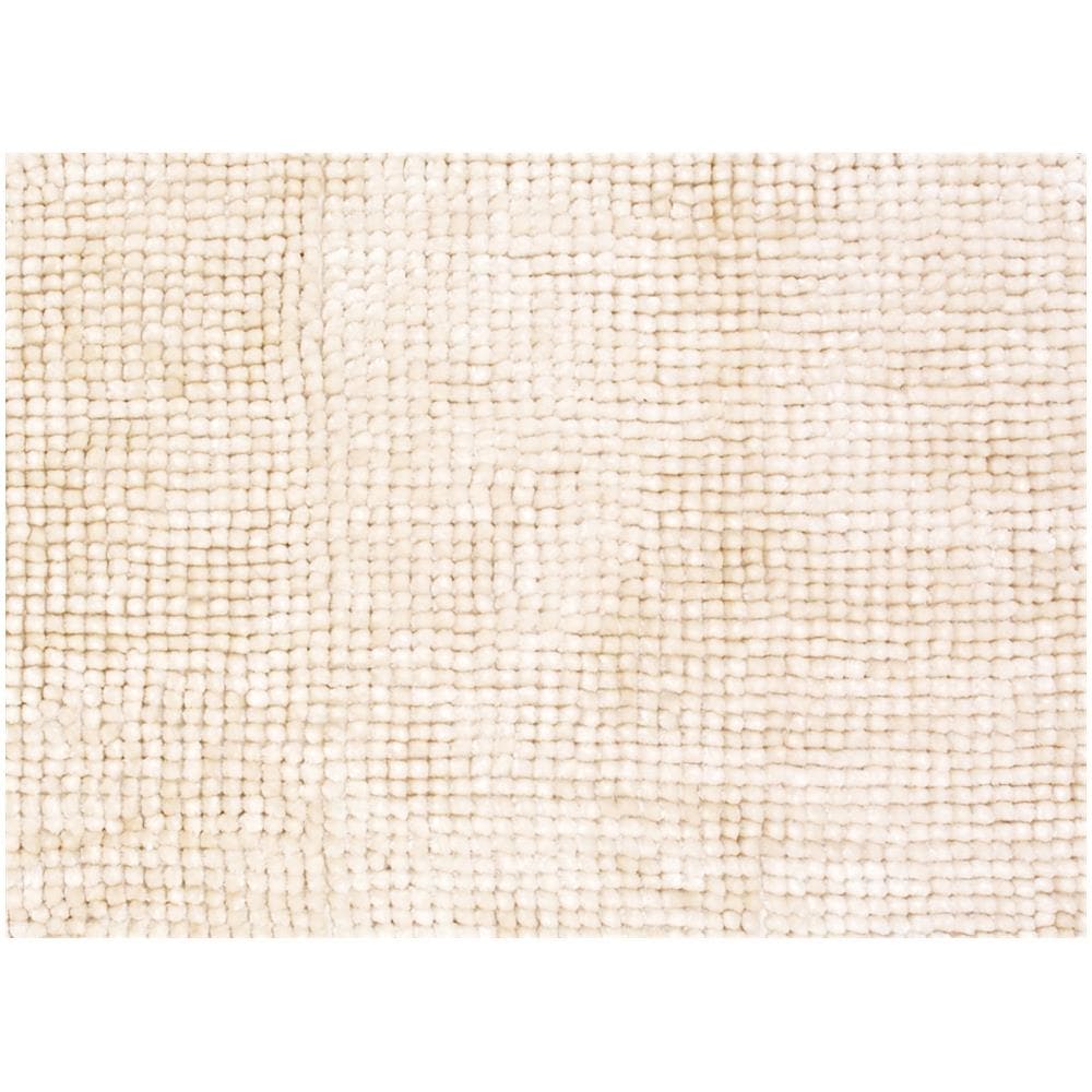 Tappeto Shaggy Bagno E Cucina Retro Antiscivolo In Microfibra Mod. Perla Crema 50x80 Crema - Foto 2