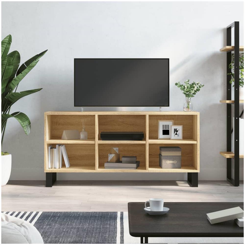 Mobile Porta Tv Rovere Sonoma 103,5x30x50 Cm Legno Multistrato - Foto 1