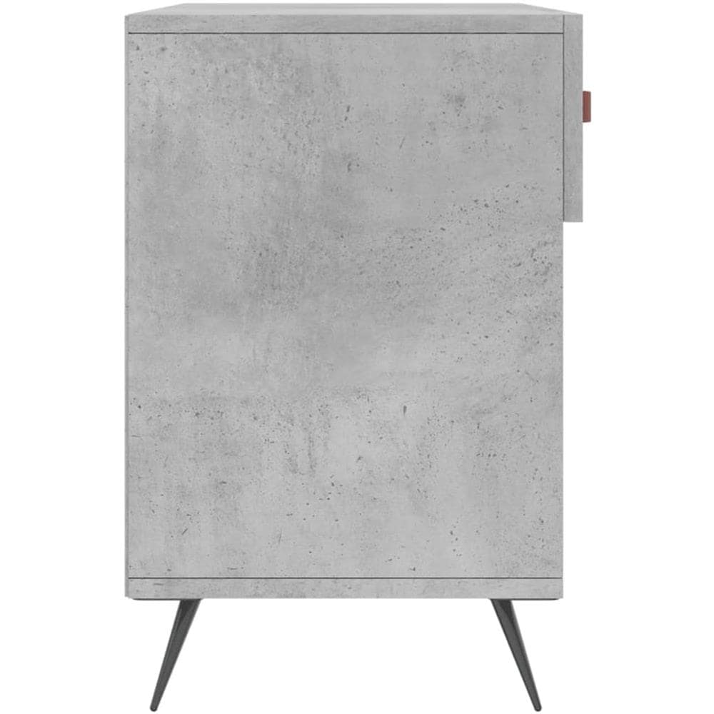 Panca Porta Scarpe Grigio Cemento 102x35x55cm Legno Multistrato - Foto 2