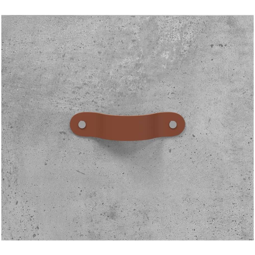 Panca Porta Scarpe Grigio Cemento 102x35x55cm Legno Multistrato - Foto 10