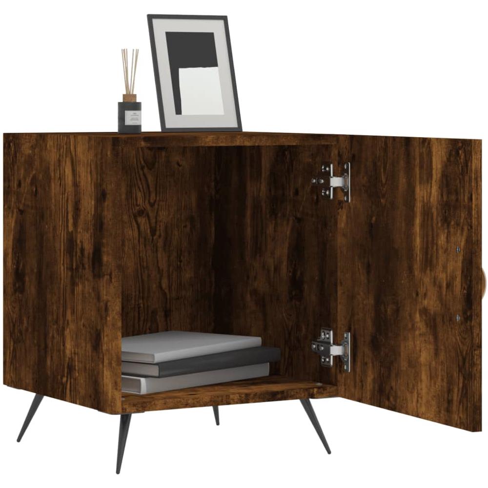 Comodini 2 Pz Rovere Fumo 40x40x50 Cm In Legno Multistrato - Foto 3