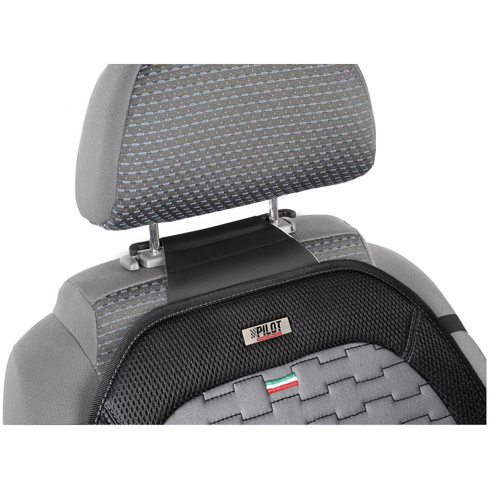 Monza, Coppia Coprisedili Anteriori In Tessuto Alveolare Di Poliestere E Trapuntato - Grigio - Foto 3