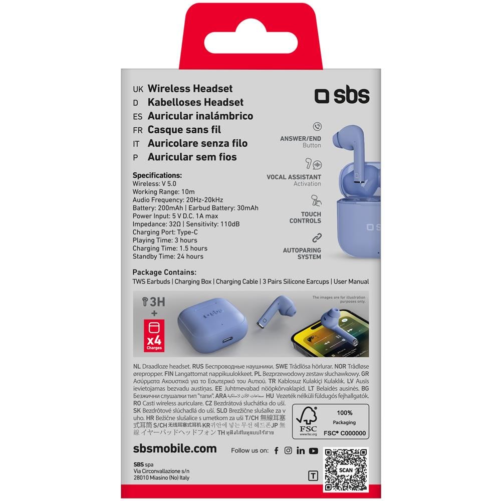 Beat Free Auricolare True Wireless Stereo (TWS) In-ear Chiamate /Musica /Sport /Tutti i giorni Bluetooth Ciano - Foto 10