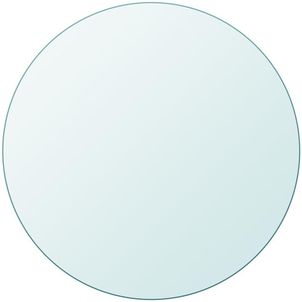 Piano Tavolo Rotondo In Vetro Temperato 800 Mm - Foto 2