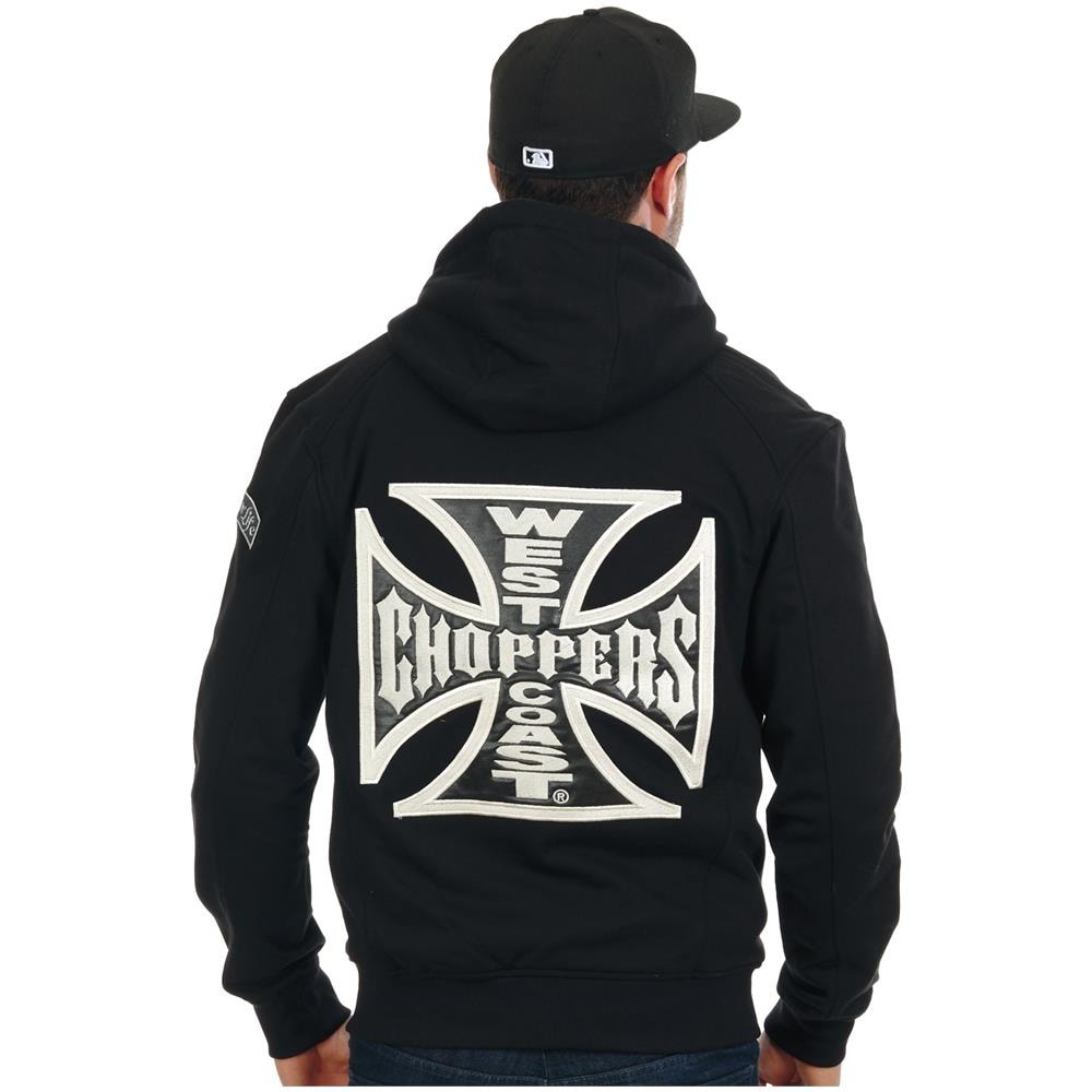 Felpa Con Cappuccio E Zip Cross Panel Nero (s, Nero) - Foto 1