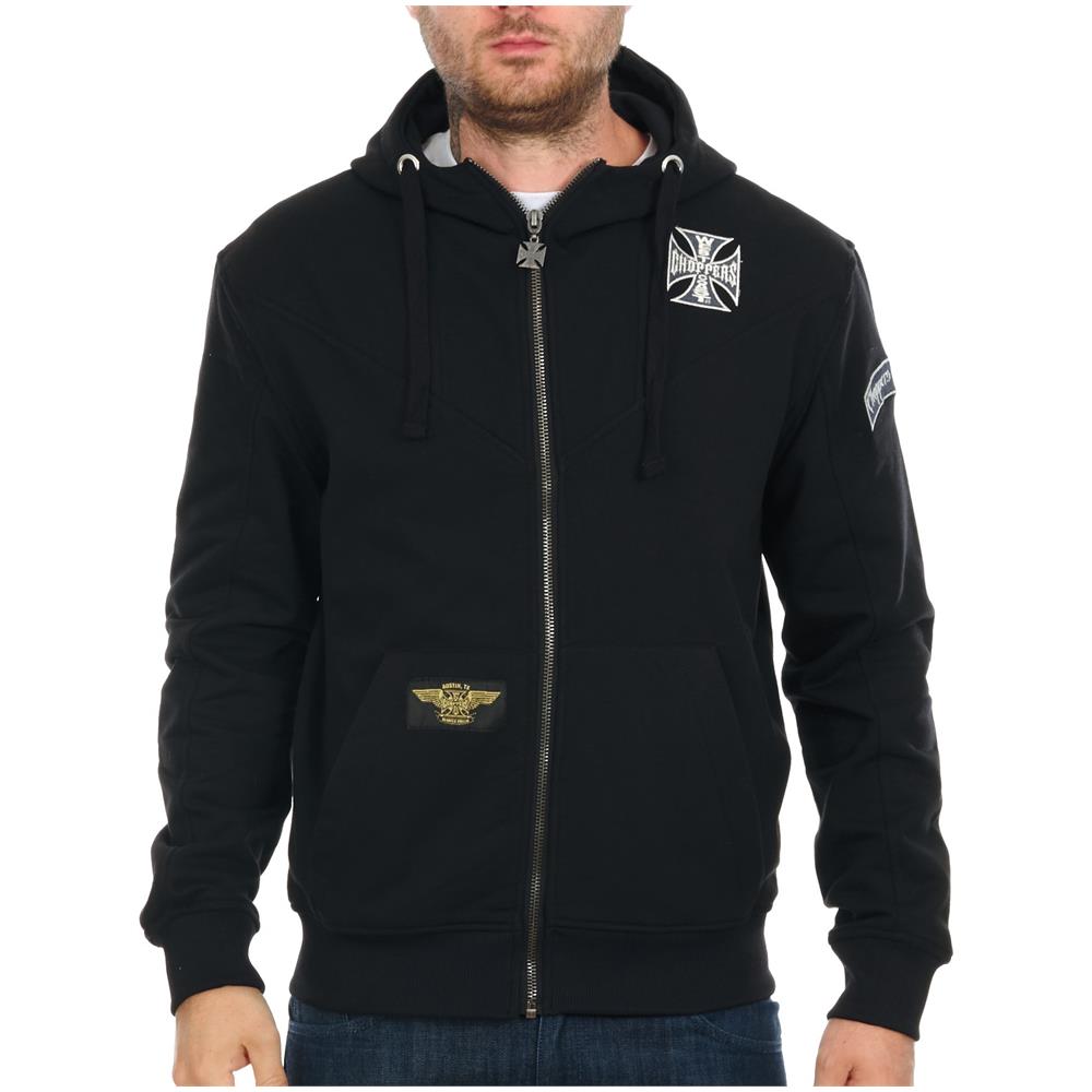 Felpa Con Cappuccio E Zip Cross Panel Nero (s, Nero) - Foto 2