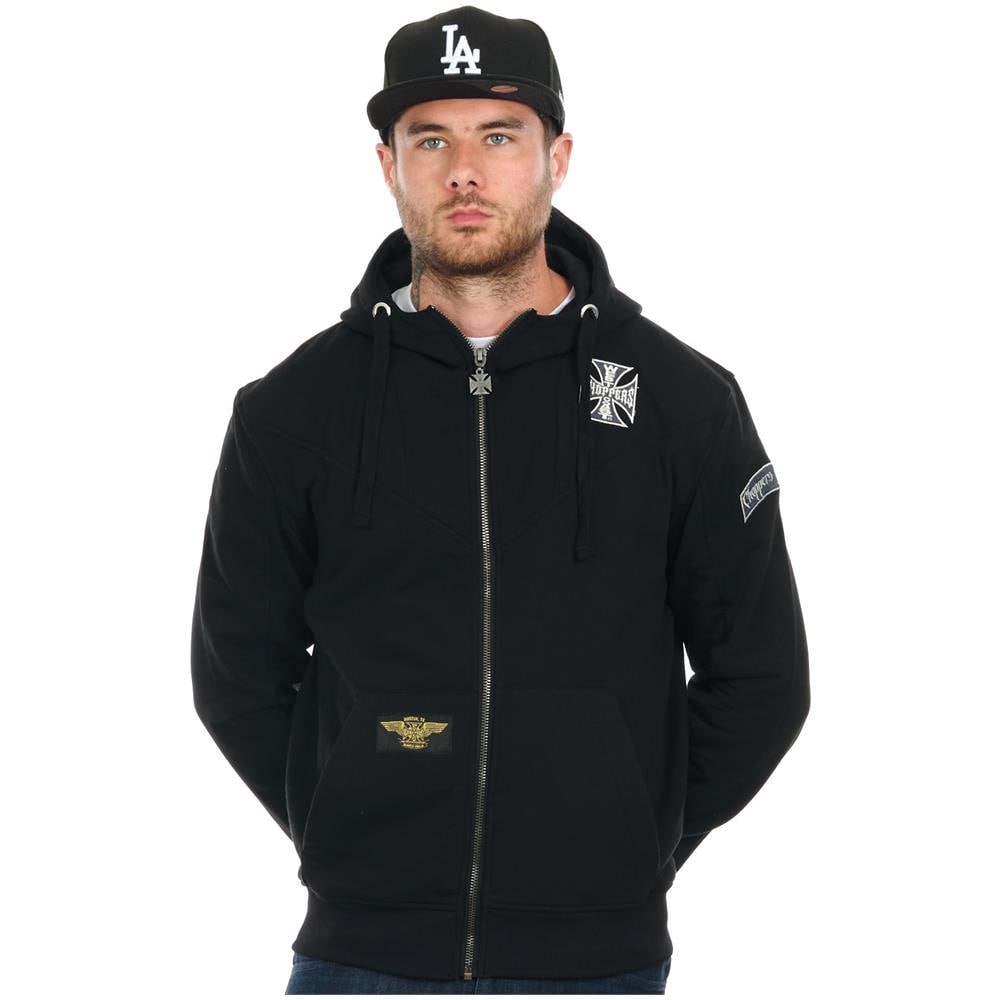 Felpa Con Cappuccio E Zip Cross Panel Nero (s, Nero) - Foto 4