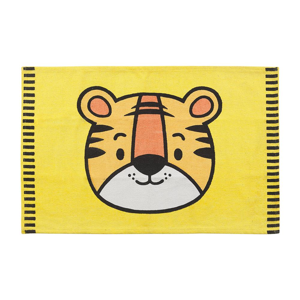 Tappeto Per Bambini Stampa Di Tigre 60 X 90 Cm Giallo Ranchi - Foto 2
