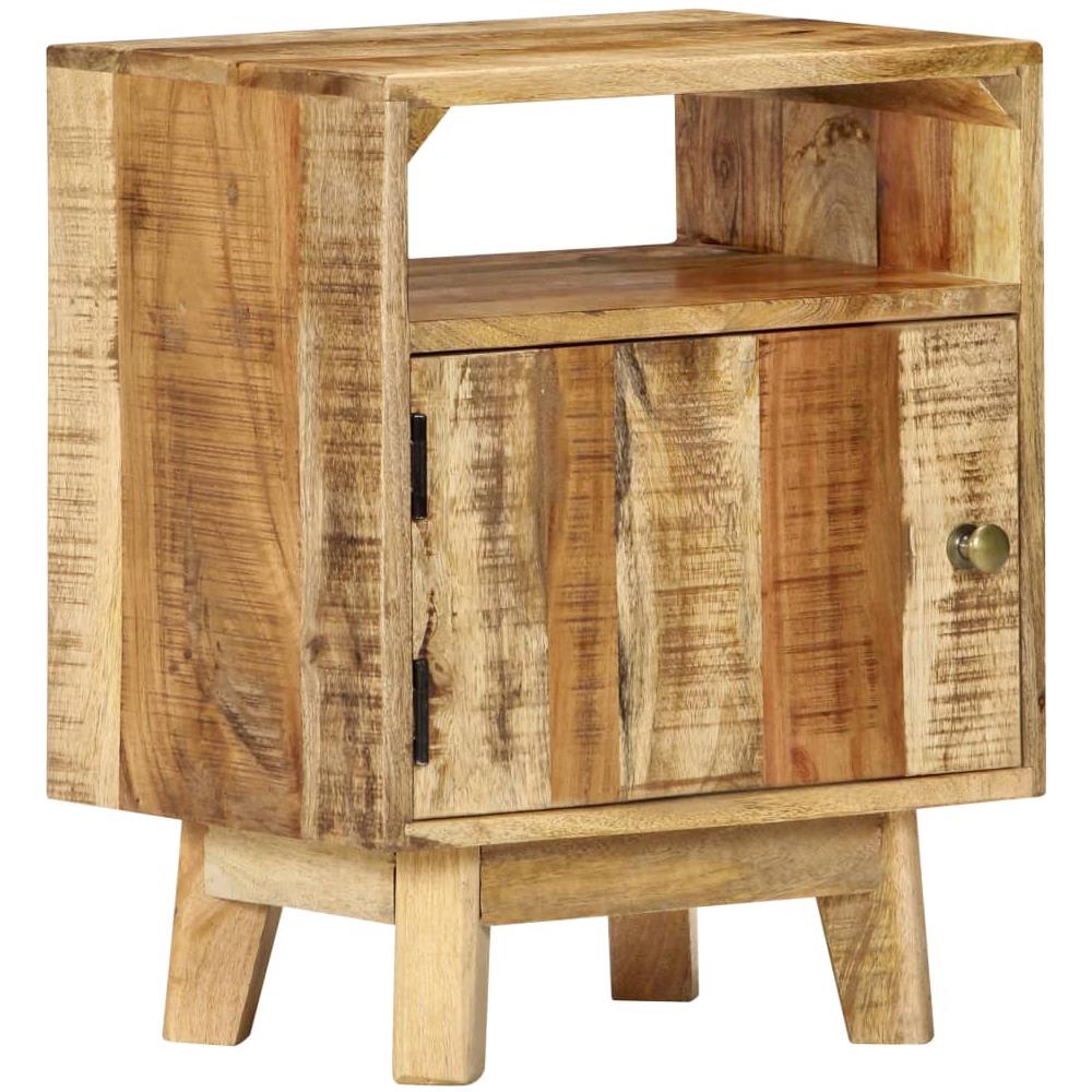 Comodino 40x30x50 Cm In Legno Di Mango Grezzo - Foto 1