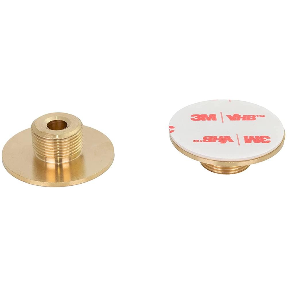 Arresto Della Porta Adesiva Con Base Filettata, Ottone Opaco, Gomma Nera, Rif. I-203 / 35x19-dual-mt - Foto 3