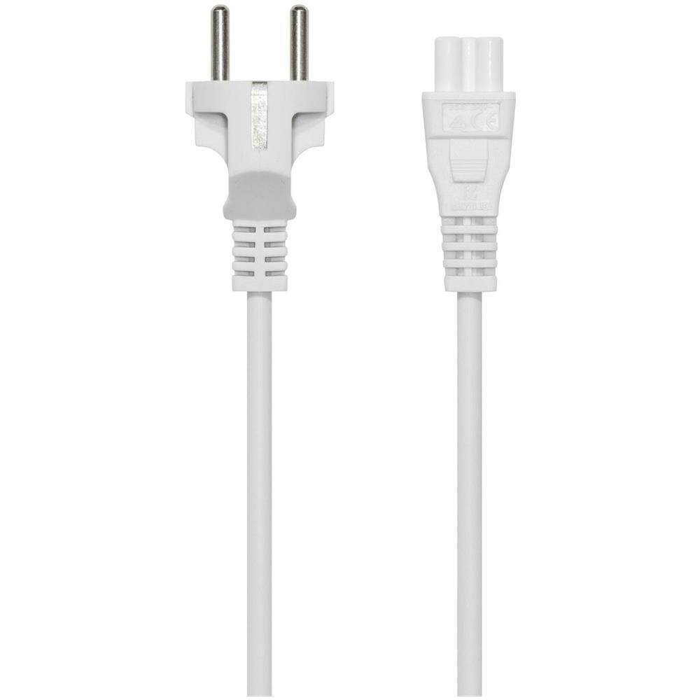 Cavo Del Dispositivo, Diritto Cee 7/7 - Diritto Iec C5, 2 M, 3x0,75 Mm2, Bianco - Foto 2