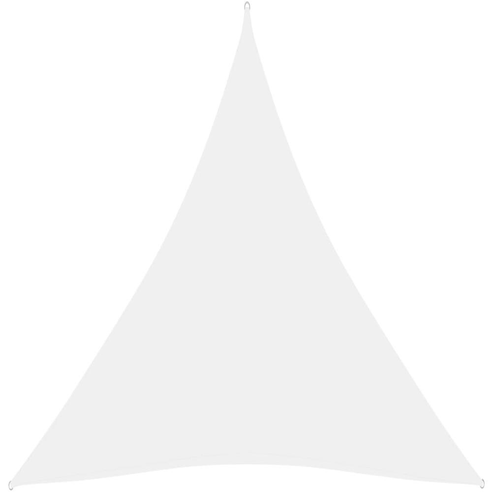 Parasole a Vela Oxford Triangolare 4x5x5 m Bianco - Foto 1