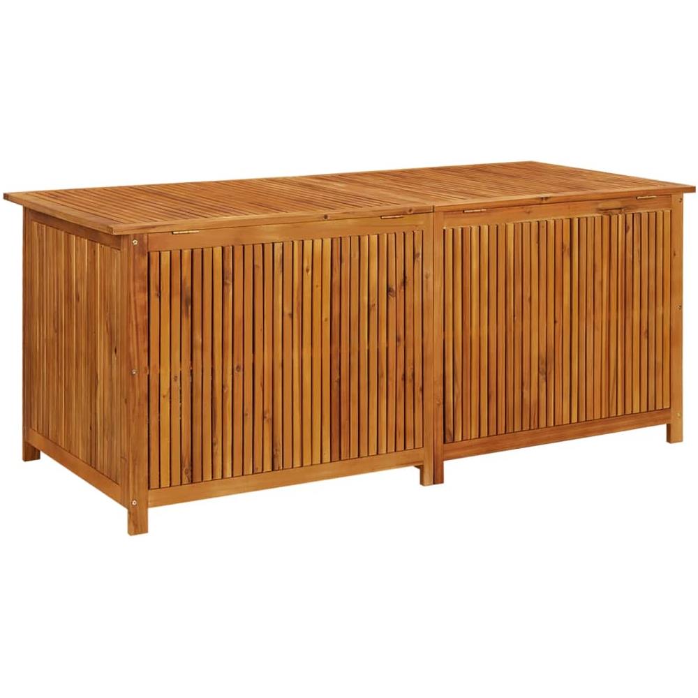 Baule Da Giardino 175x80x75 Cm In Legno Massello Di Acacia - Foto 2