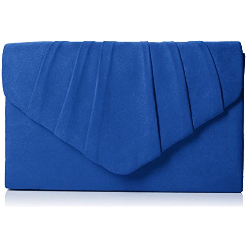 Womens Iggy Scamosciata Velluto Envelope Party Prom Pochette Frizione Blu (blue (royal Blue)) Taglia Unica - Foto 1
