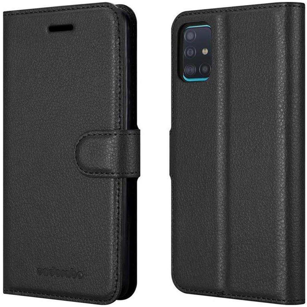 Custodia Compatibile Con Samsung Galaxy A51 5g In Nero Carbone - Coperchio Protettiva Con Chiusura Magnetica, Funzione Stand E Tasca Per Le Carte - Foto 8
