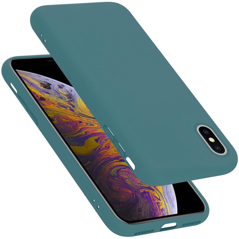 Cadorabo Custodia Compatibile Con Apple Iphone X / Xs In Liquid Verde - Coperchio Protettivo In Silicone Tpu Flessibile - Foto 1