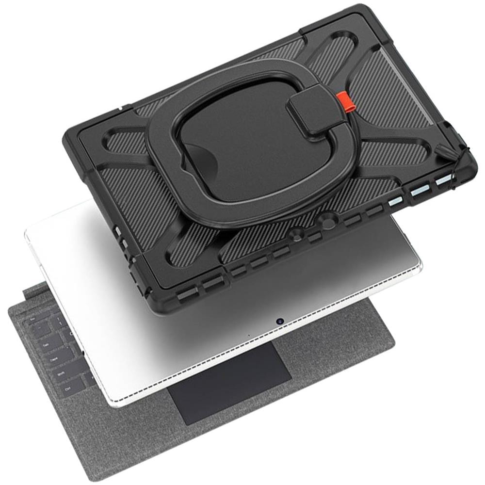 Cover Microsoft Surface Pro 8 Multistrato Con Manico Multifunzione Nera - Foto 2