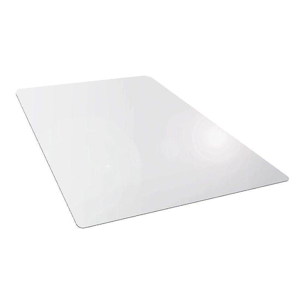 Tappetino da scrivania in PVC trasparente, 90 x 60 cm, tappetino antiscivolo impermeabile da ufficio, tappetino protettivo da scrivania, tappetino di protezione da tavolo in legno, bordo rotondo