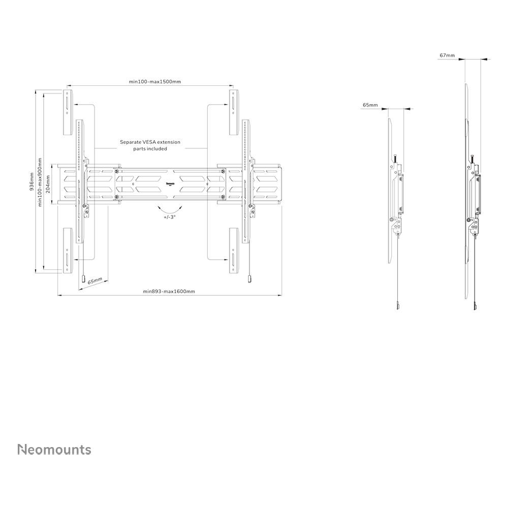 SUPPORTO A PARETE WL30S-950BL19 - Foto 20
