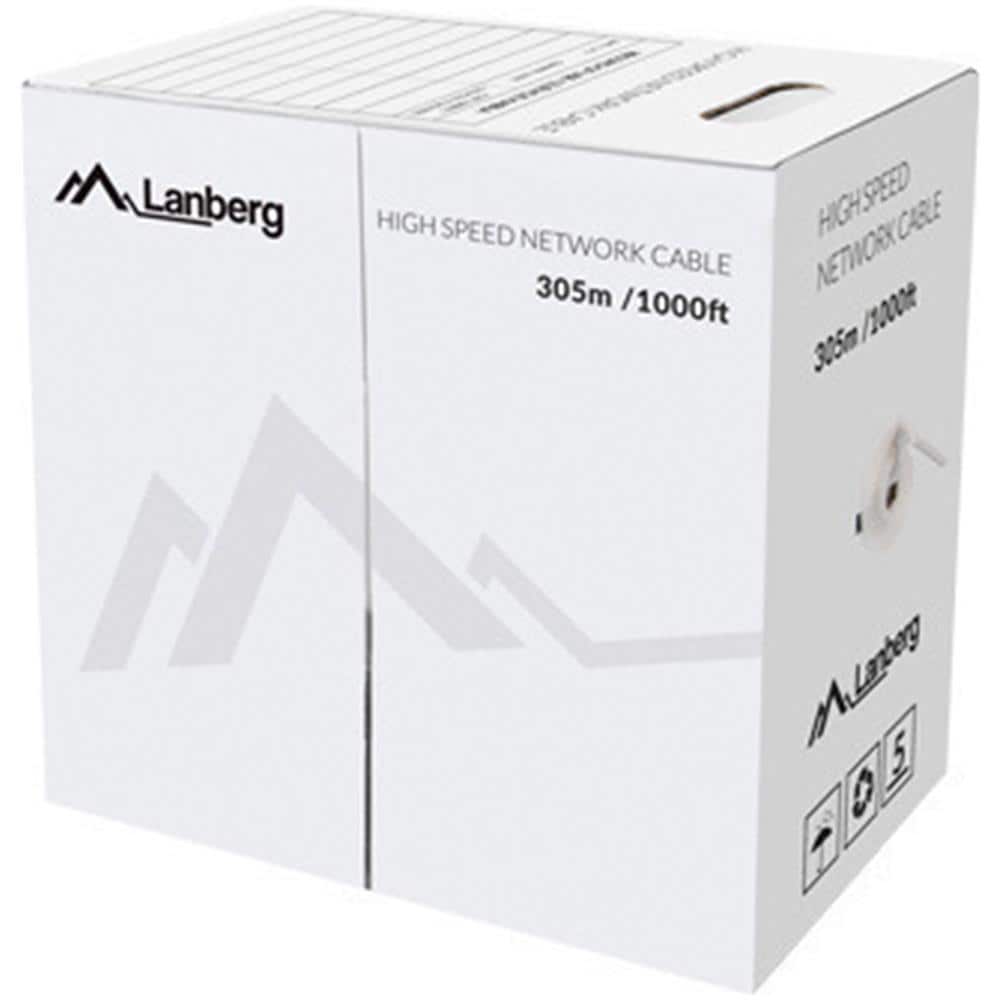 Avvolgicavo Lcu5-12cu-0305-g Utp Cat 5e Rj45 Rigido Testato Fluke Awg24 305m Verde - Foto 2