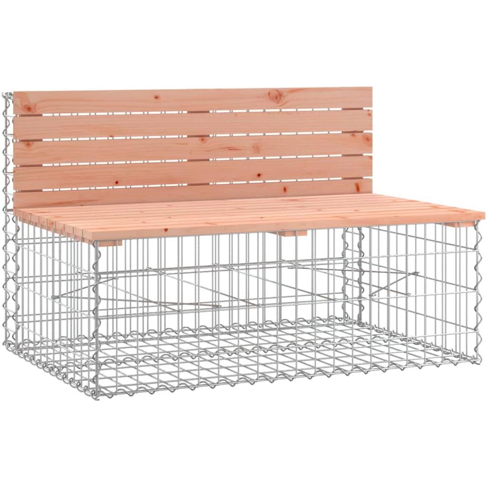 Panca da Giardino Design Gabbione 103x70x65 cm Massello Douglas - Foto 2
