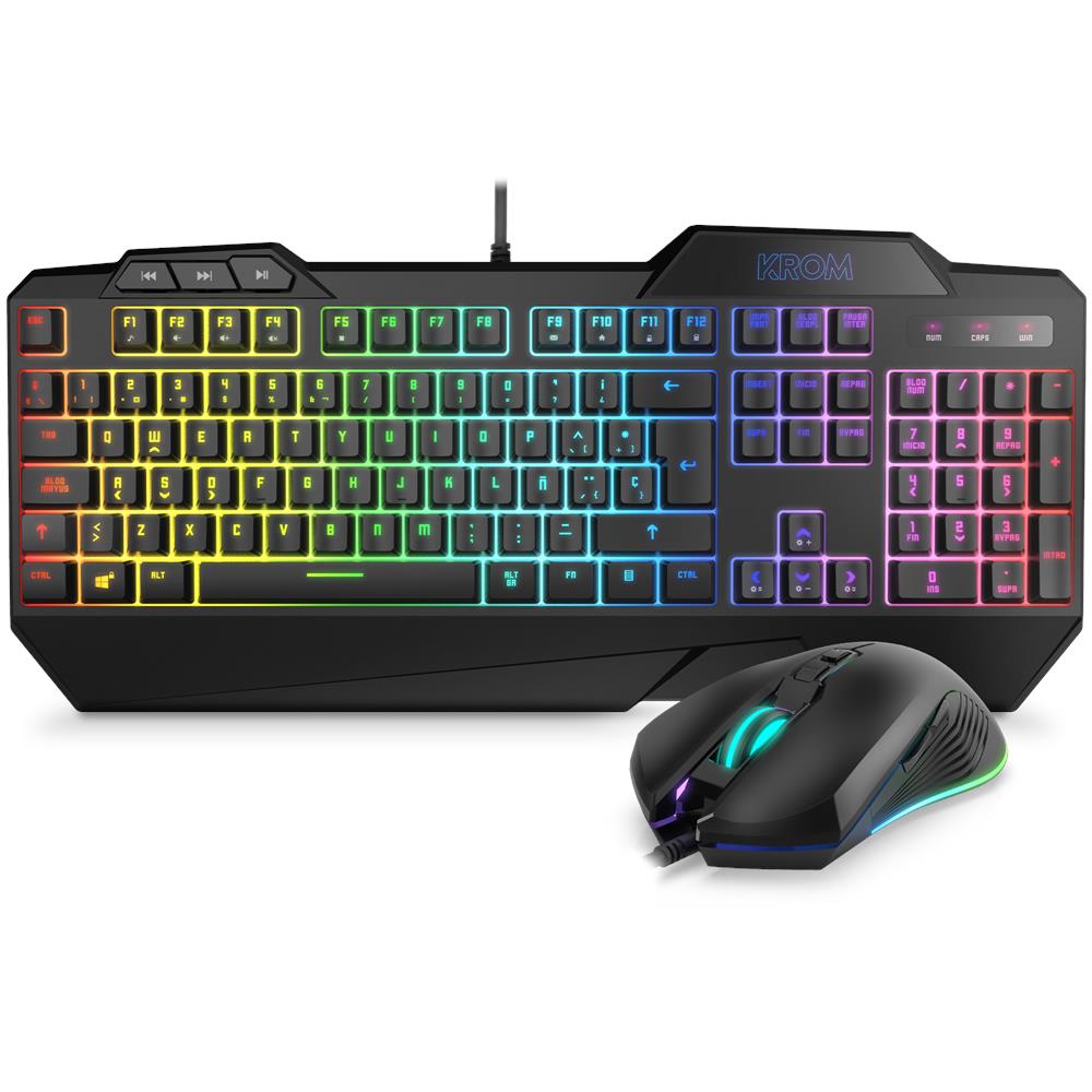 Tastiera e Mouse USB NXKROMKRSHRSP Colore Nero - Foto 1