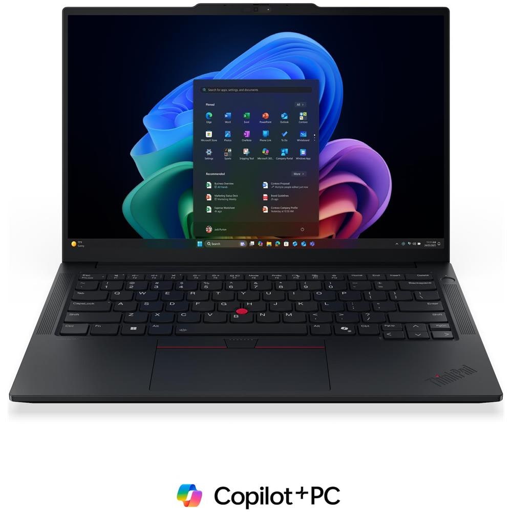 ThinkPad E14 Gen 8 (Intel) Copilot+ PC Intel Core Ultra 5 325 Computer portatile 35,6 cm (14") WUXGA 16 GB DDR5-SDRAM 512 GB SSD Wi-Fi 7 (802.11be) Windows 11 Pro Italiano Nero - Foto 1