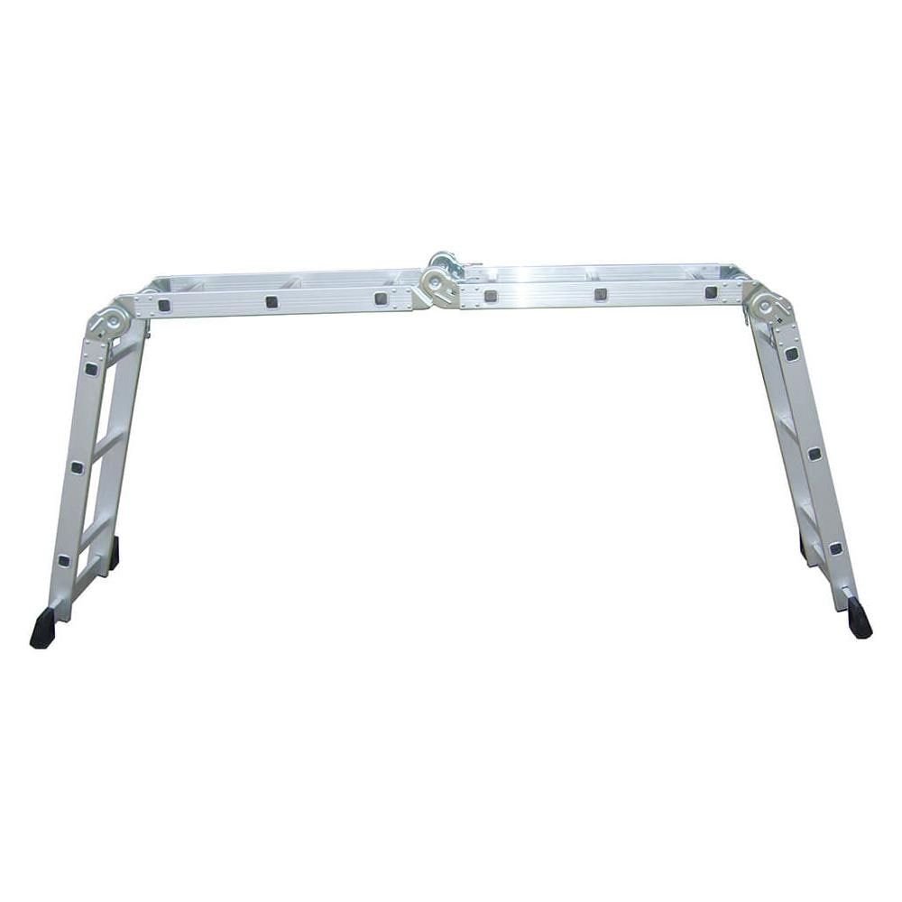 Scala Multifunzione Pieghevole In Alluminio Portata Max 150 Kg - Foto 1