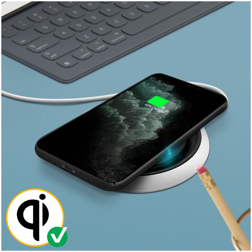Cover Silicone Iphone 11 Pro Max Semi-rigida Opaca Finitura Soft Touch Nero - Foto 5