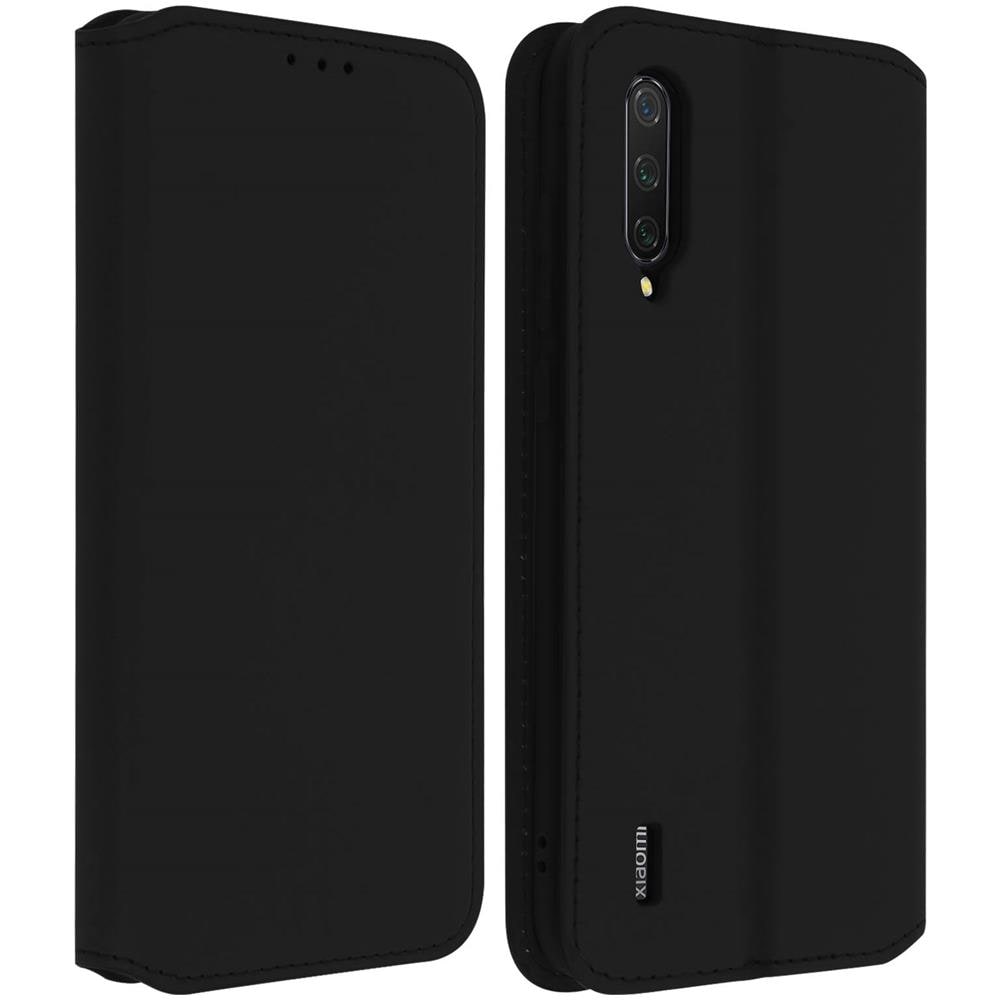 Custodia Xiaomi Mi 9 Lite Portacarte Funzione Supporto Similpelle Liscia Nero - Foto 1